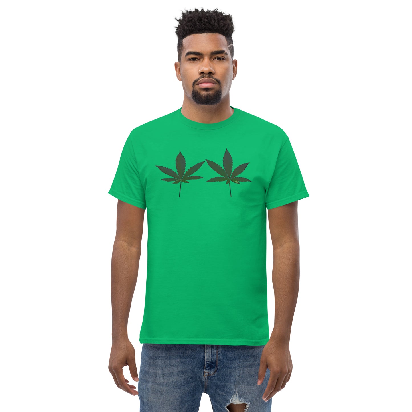 Green Cannabis Leaves Unisex T-shirt