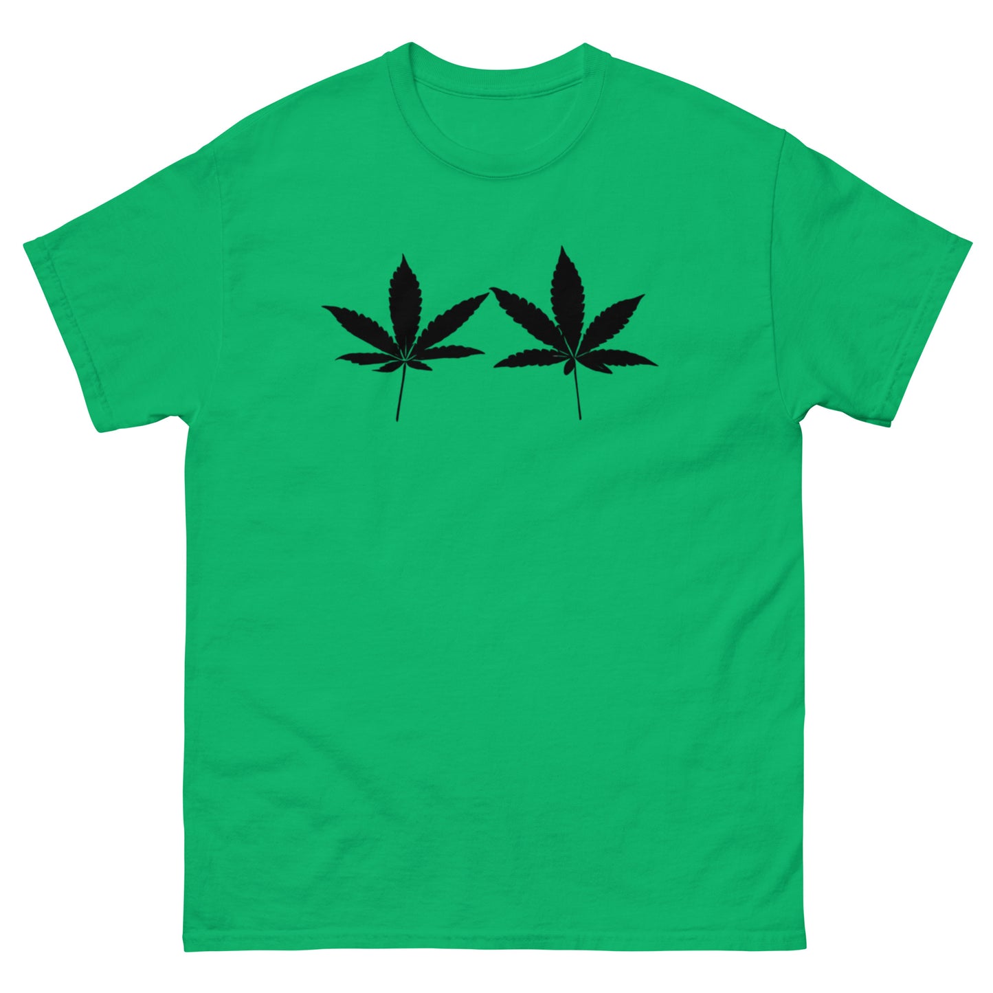 Black Cannabis Leaves Unisex T-shirt
