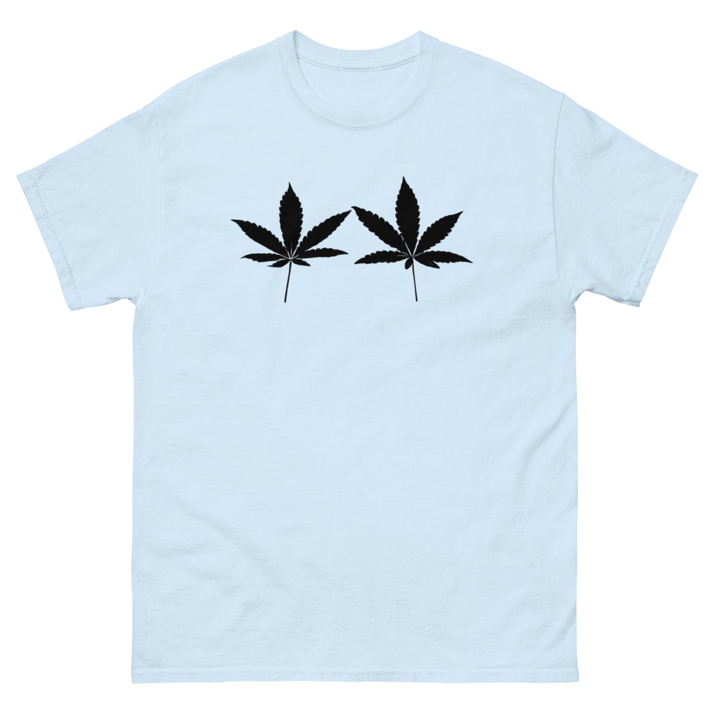Black Cannabis Leaves Unisex T-shirt
