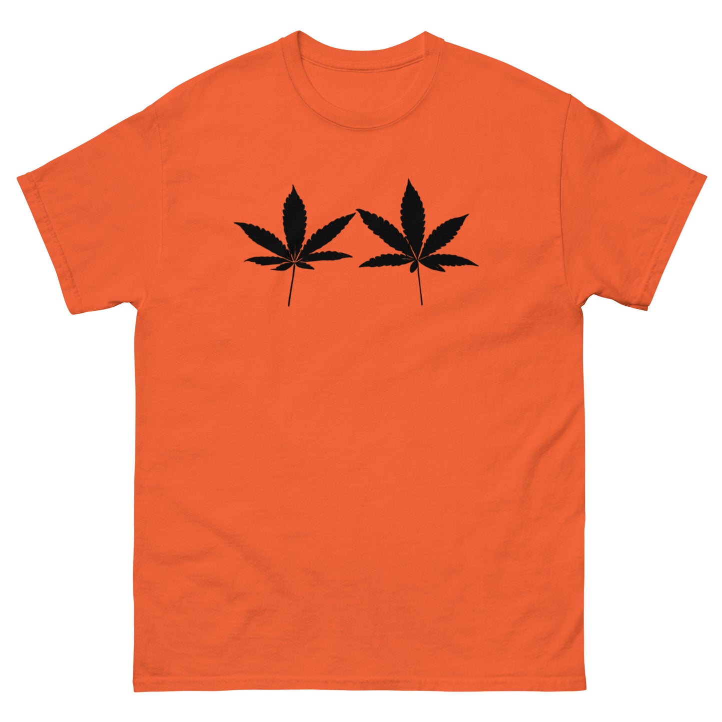 Black Cannabis Leaves Unisex T-shirt