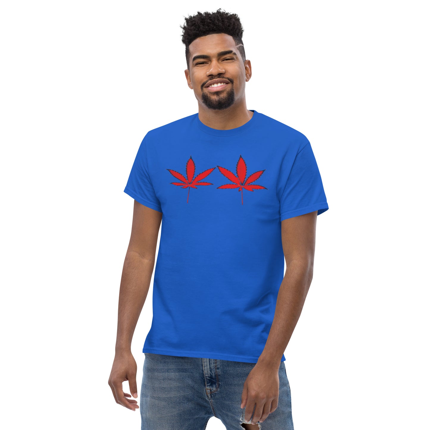 Red Cannabis Leaves Unisex T-shirt