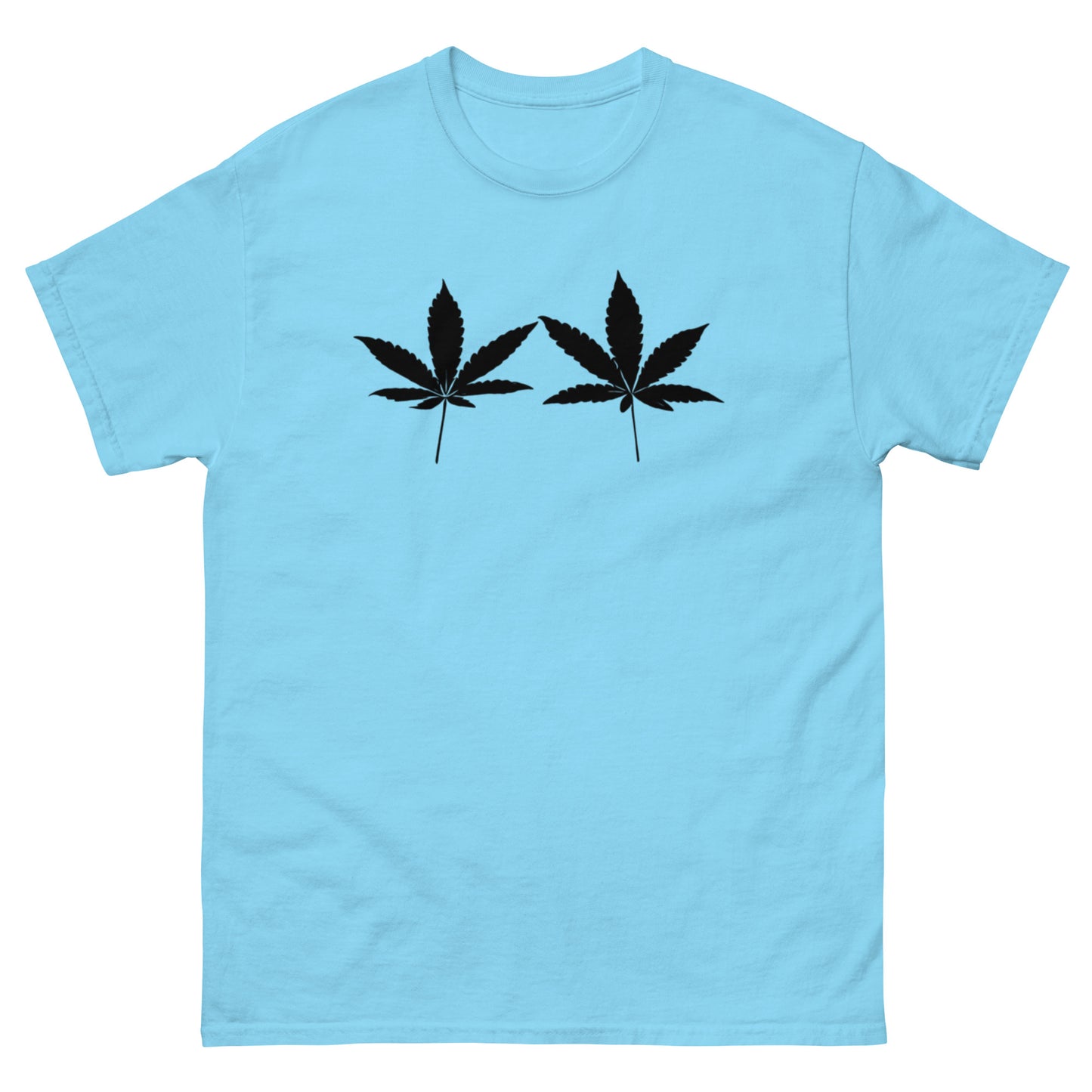 Black Cannabis Leaves Unisex T-shirt