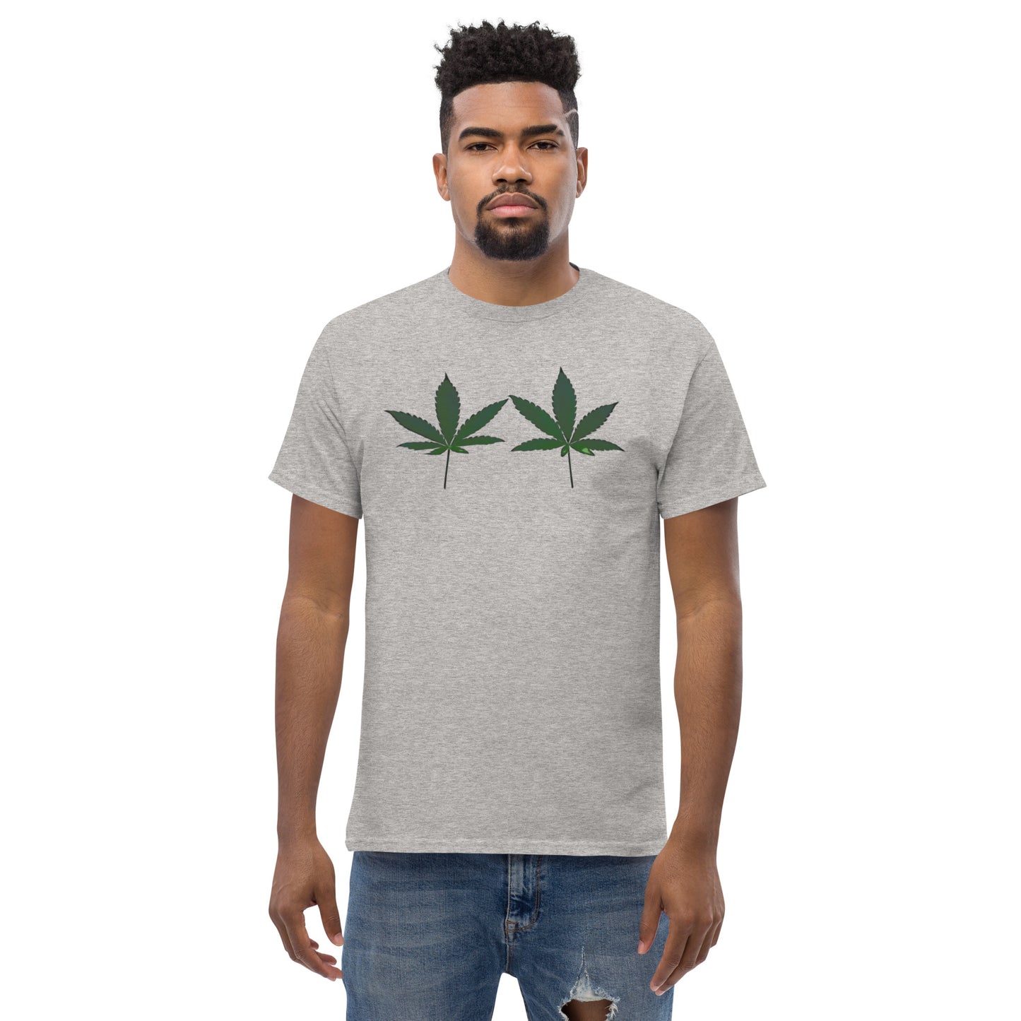 Green Cannabis Leaves Unisex T-shirt