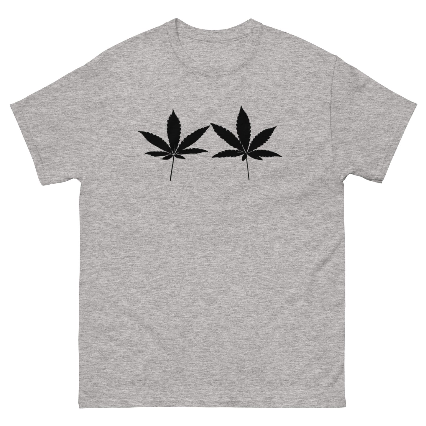 Black Cannabis Leaves Unisex T-shirt