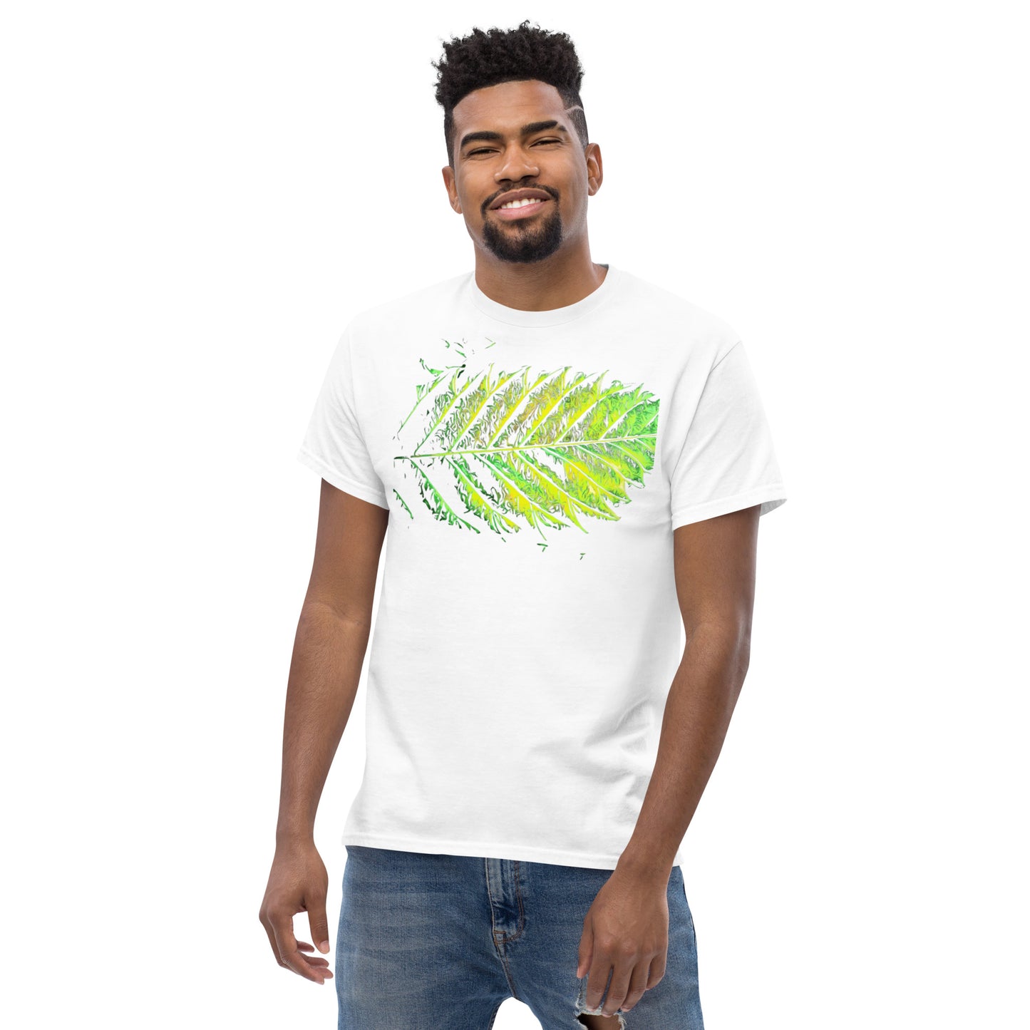 Double Serrated Cannabis Leaf Unisex T-shirt