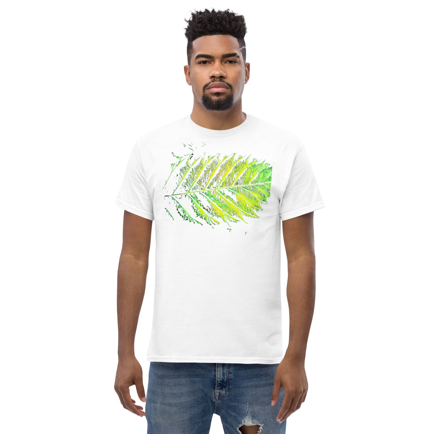 Double Serrated Cannabis Leaf Unisex T-shirt