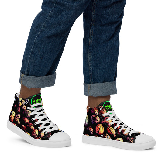 Lovely Beans Cannabis Seeds Men’s high top canvas shoes