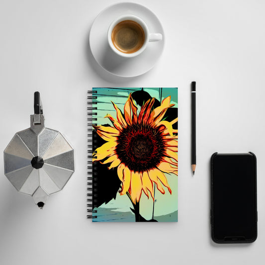 Big Sunflower Spiral notebook