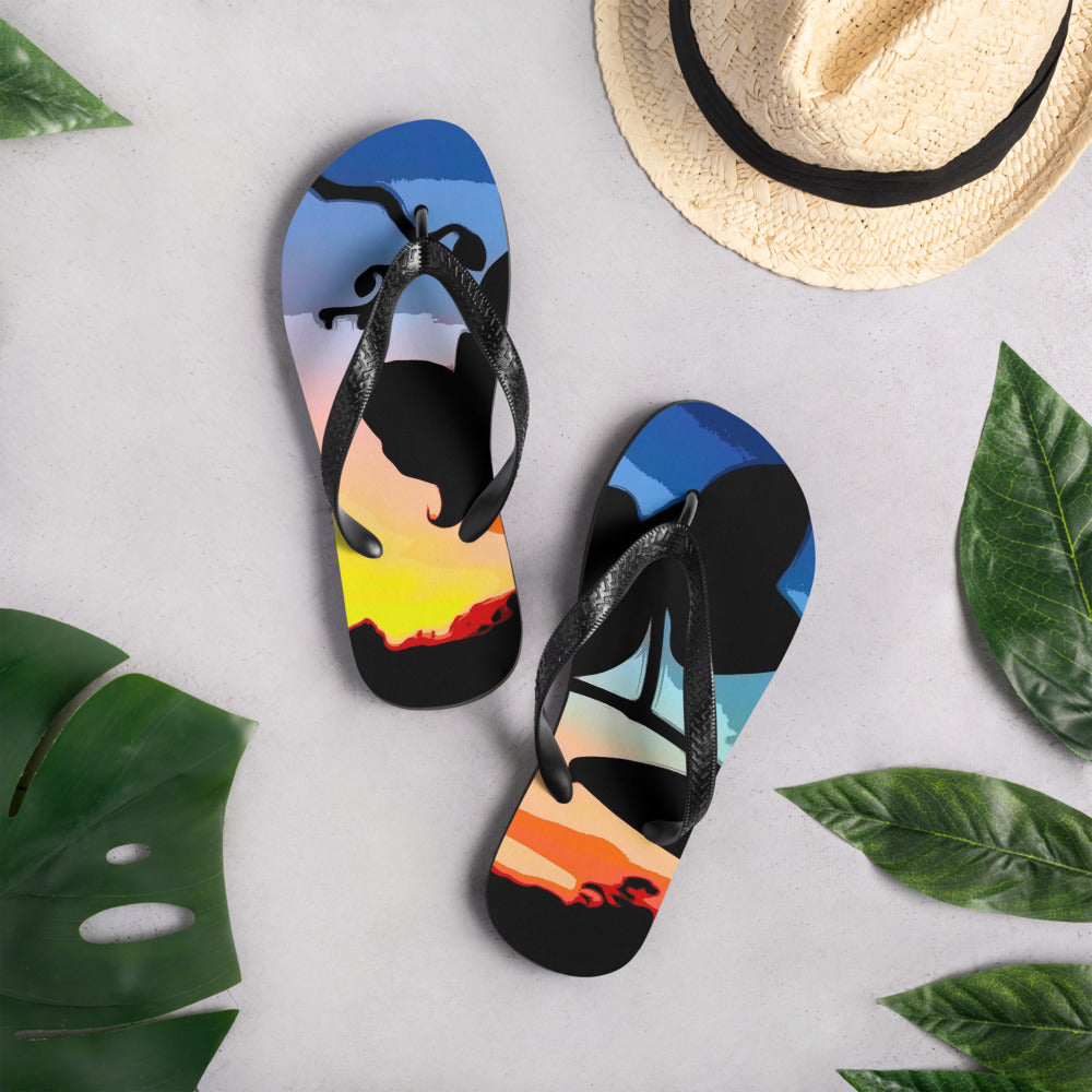 Orchid at Sunset Flip-Flops