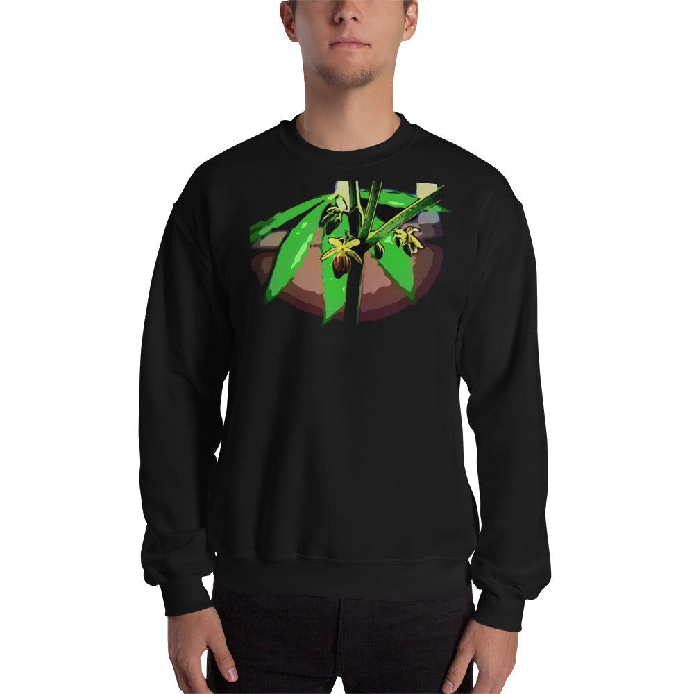 Male Flowering Cannabis Plant Unisex Sweatshirt