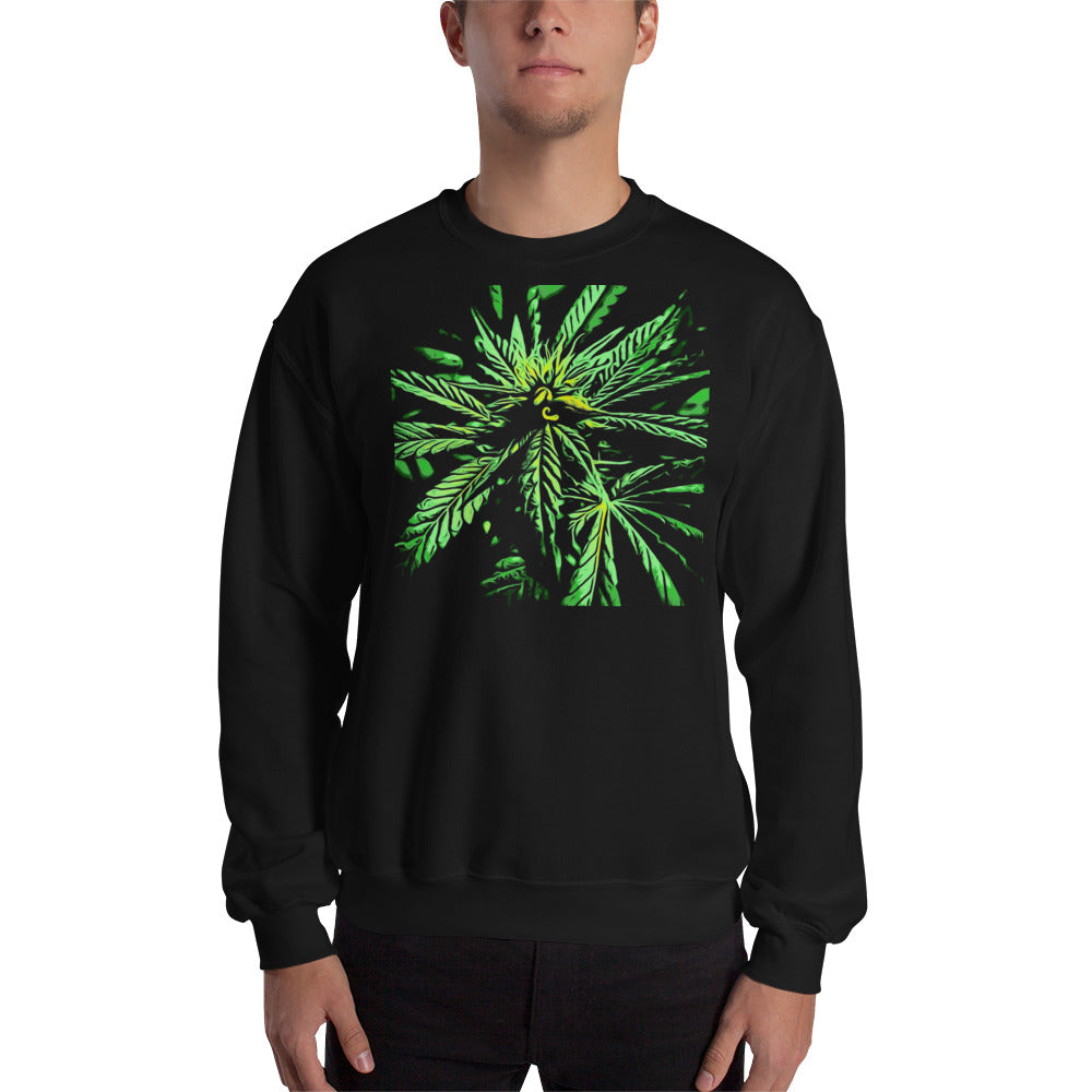 Seeded Flowering Cannabis Plant Unisex Sweatshirt