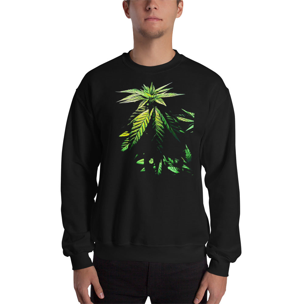 Praying Vegetative Cannabis Plant Unisex Sweatshirt