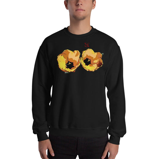 Yellow Tulip Flowers Unisex Sweatshirt