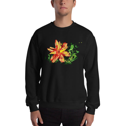 Orange Flower Unisex Sweatshirt
