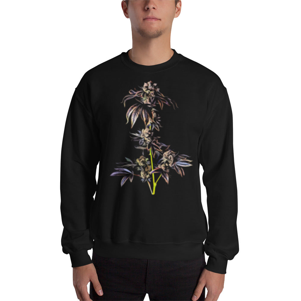 Purple Cola Cannabis Flower Unisex Sweatshirt