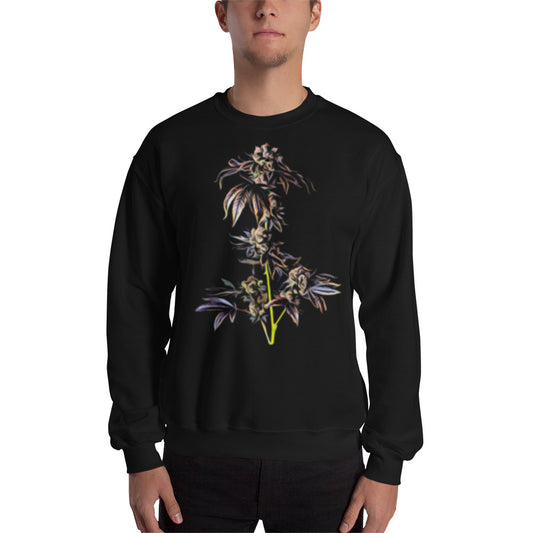 Purple Cola Cannabis Flower Unisex Sweatshirt