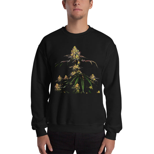 Big Flowering Cannabis Plant Unisex Sweatshirt