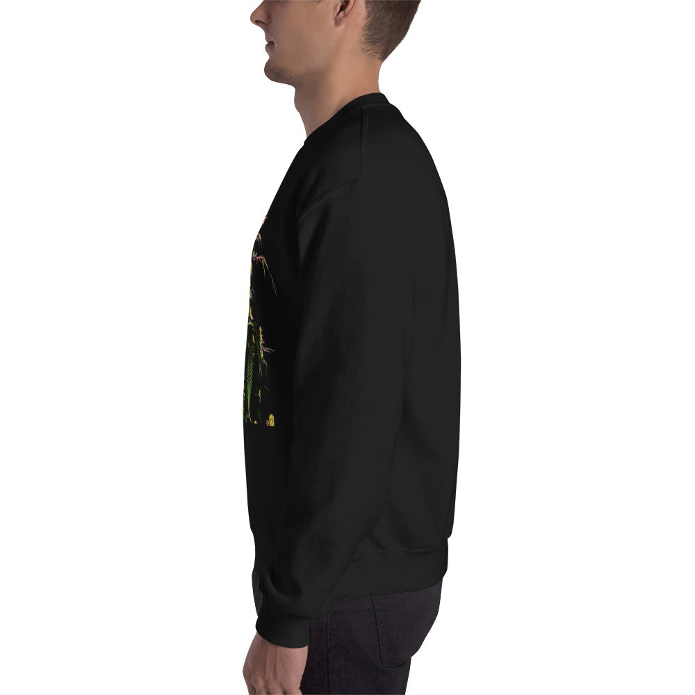 Big Flowering Cannabis Plant Unisex Sweatshirt