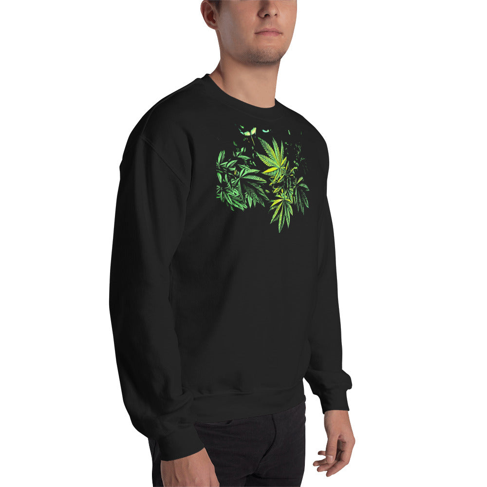 3 Big Cannabis Leaves Unisex Sweatshirt