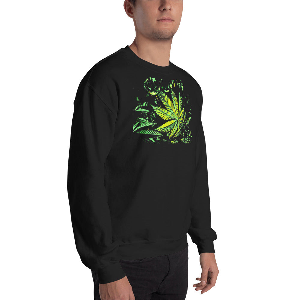 Big Cannabis Leaf Unisex Sweatshirt