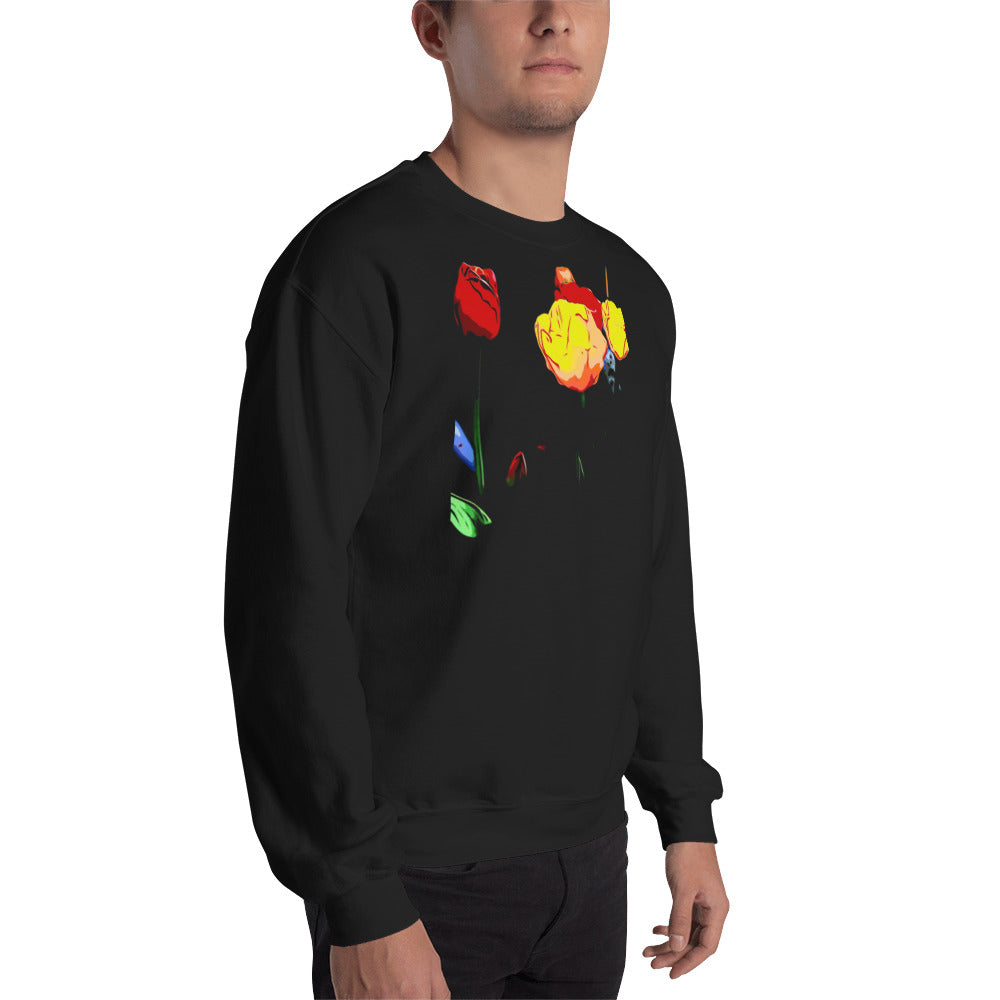 Mix of Tulip Flowers Unisex Sweatshirt