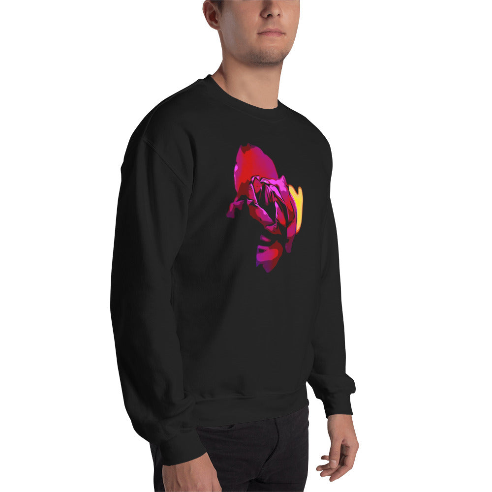 Purple Tulip Flower Unisex Sweatshirt