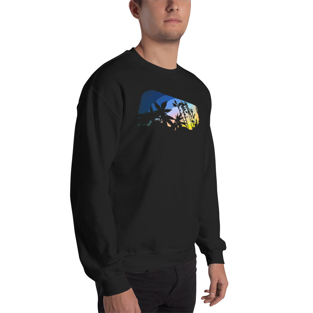 Cannabis and Starflower Moon Unisex Sweatshirt