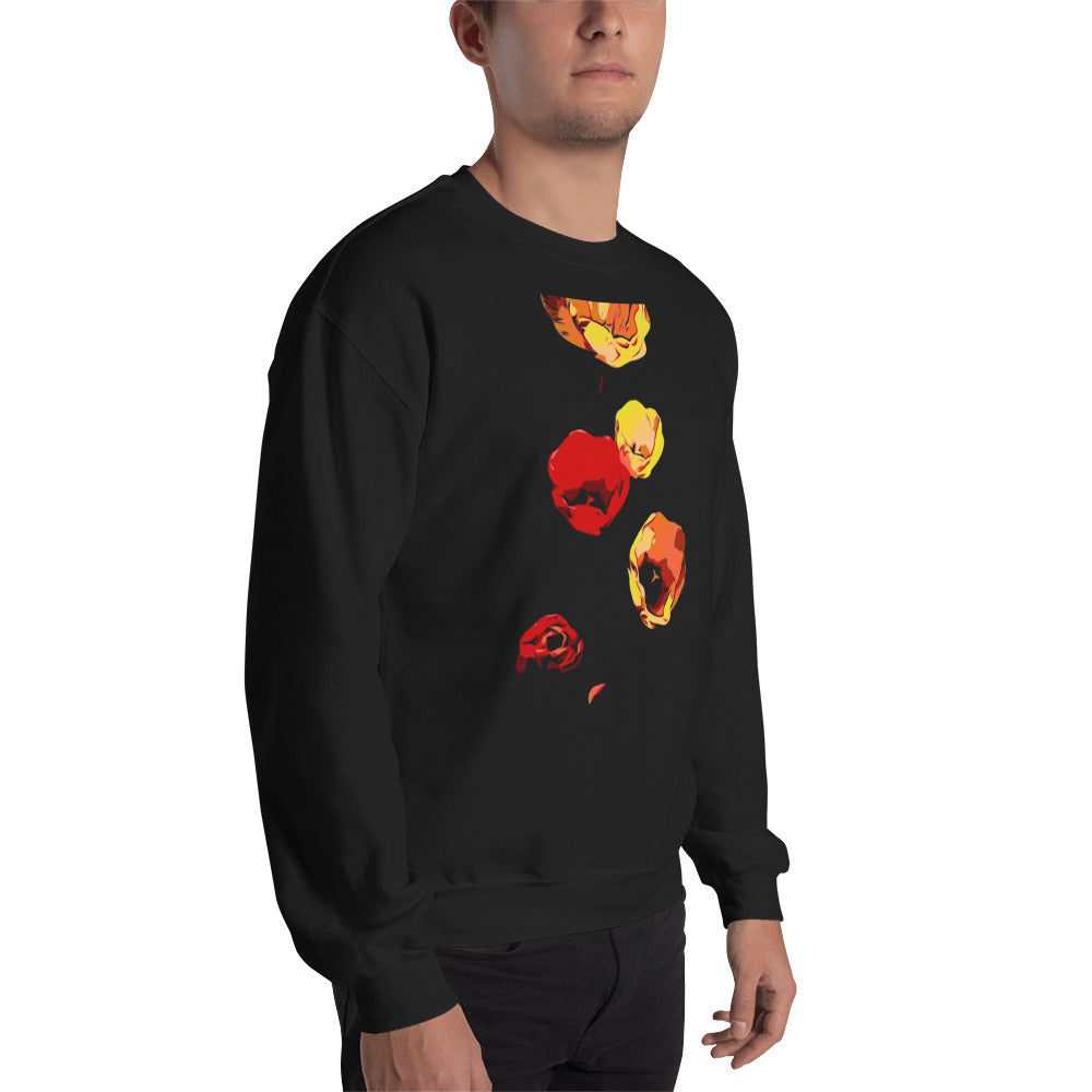 Red and Yellow Tulip Flowers Unisex Sweatshirt