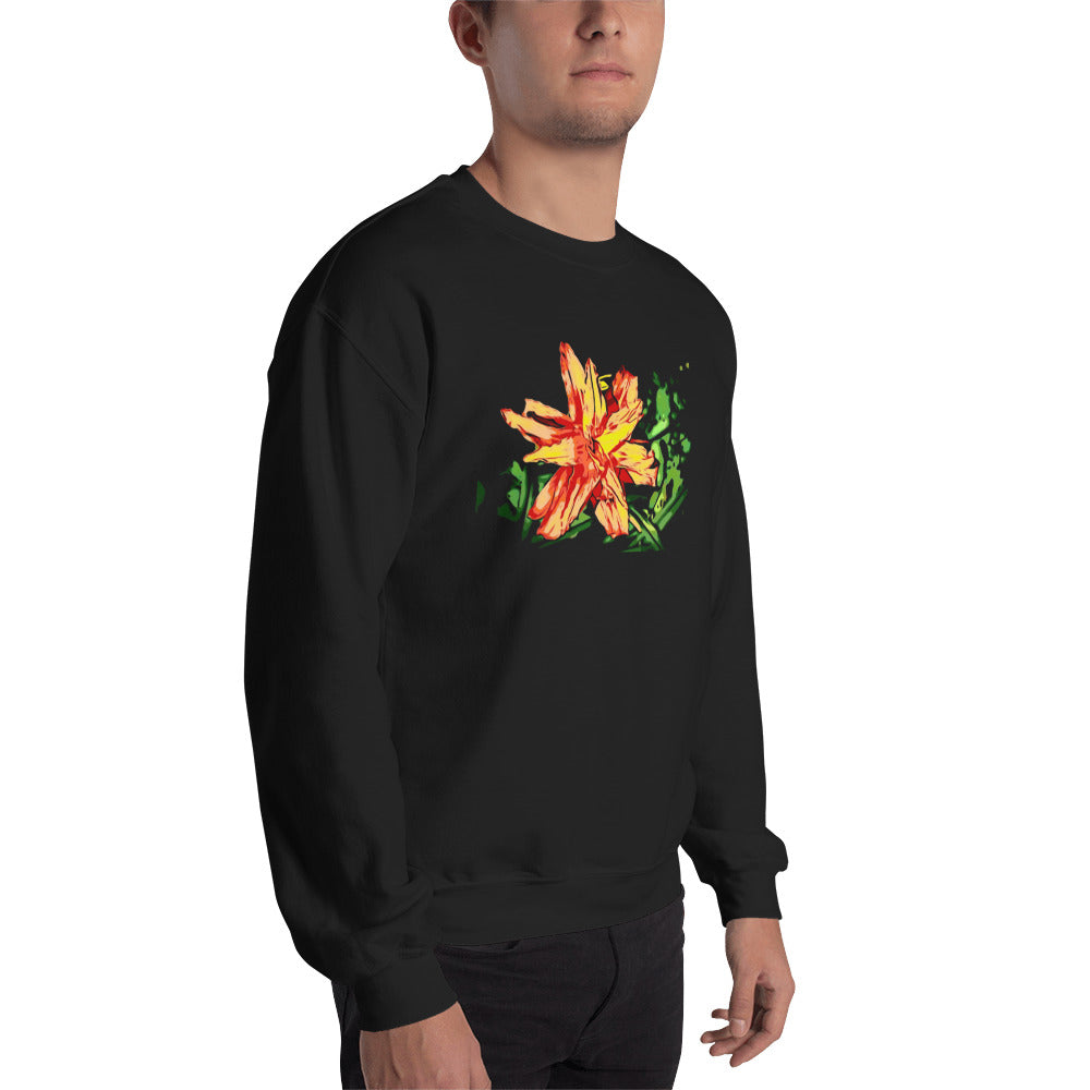 Orange Flower Unisex Sweatshirt