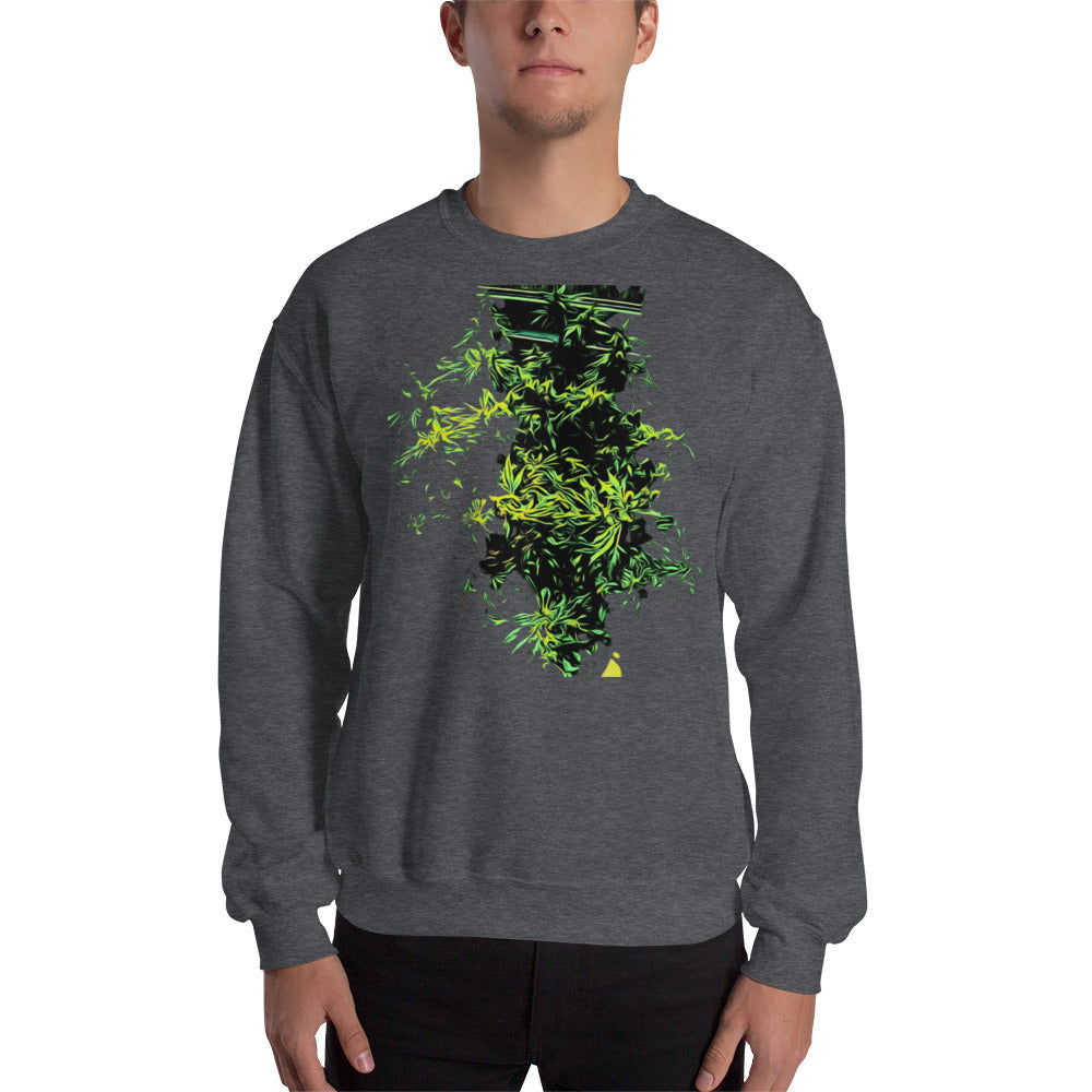 Monster Bush Cannabis Plant Unisex Sweatshirt