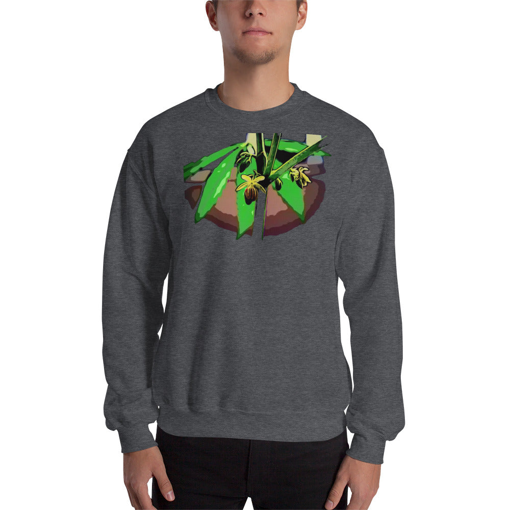 Male Flowering Cannabis Plant Unisex Sweatshirt