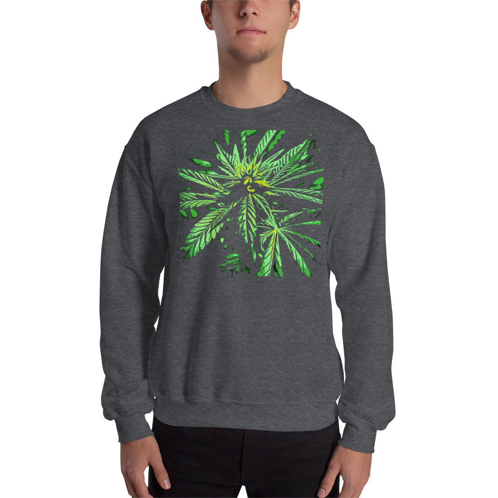 Seeded Flowering Cannabis Plant Unisex Sweatshirt