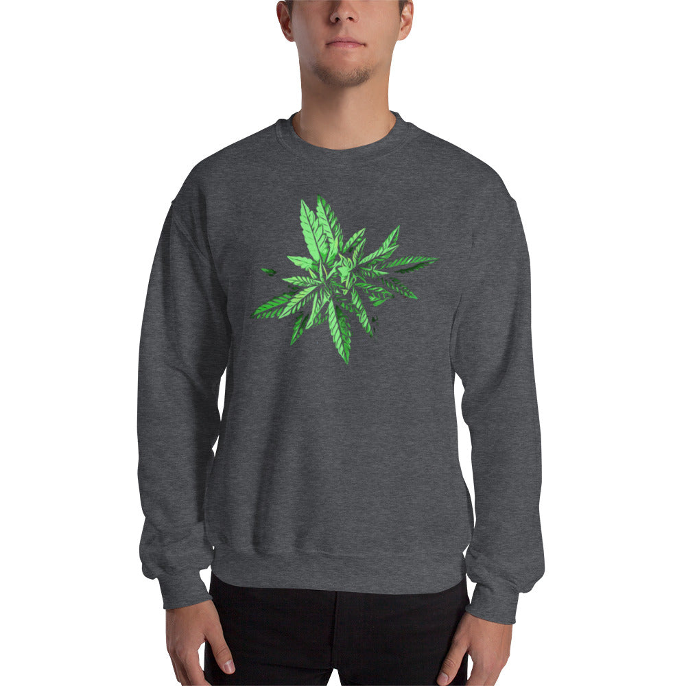 Target Leaf Cannabis Plant Unisex Sweatshirt