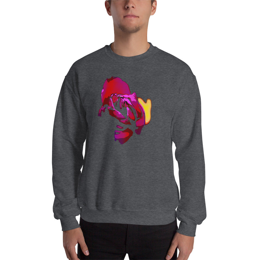 Purple Tulip Flower Unisex Sweatshirt