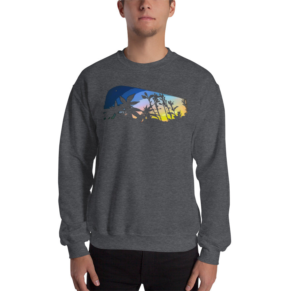 Cannabis and Starflower Moon Unisex Sweatshirt
