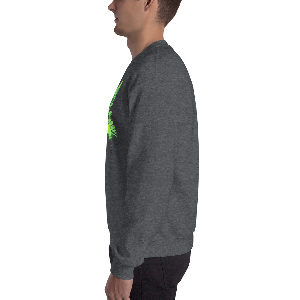 3 Leaf Trifoliate Cannabis Plant Unisex Sweatshirt