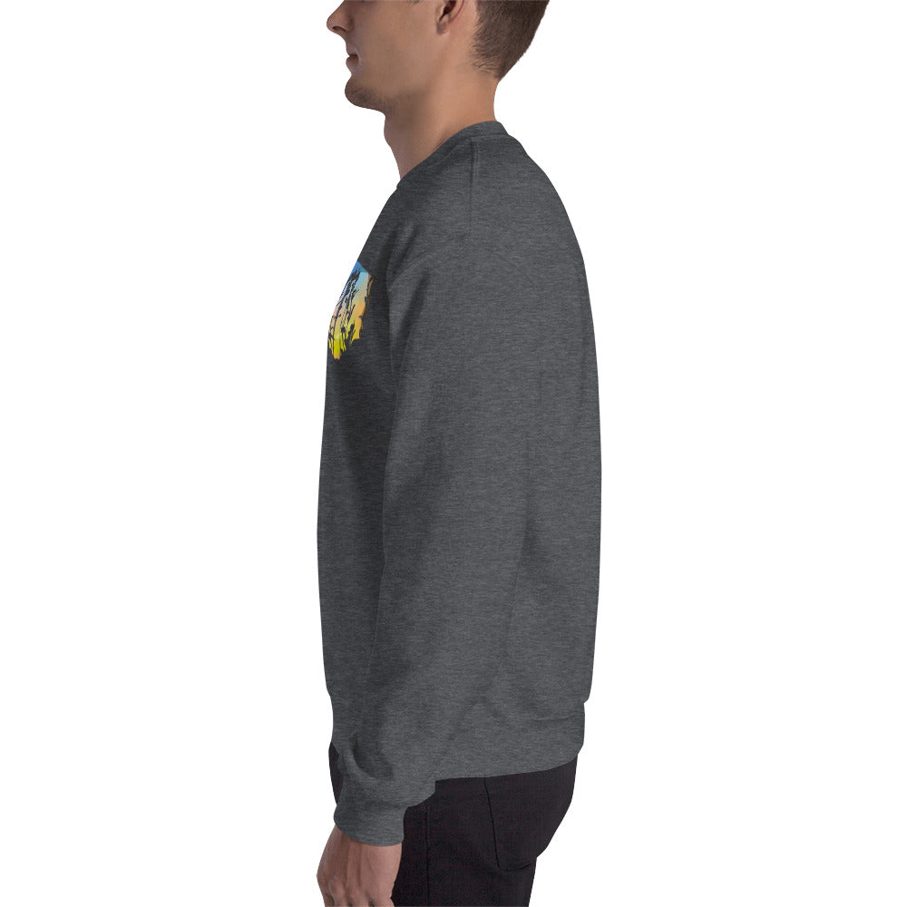 Cannabis and Starflower Moon Unisex Sweatshirt