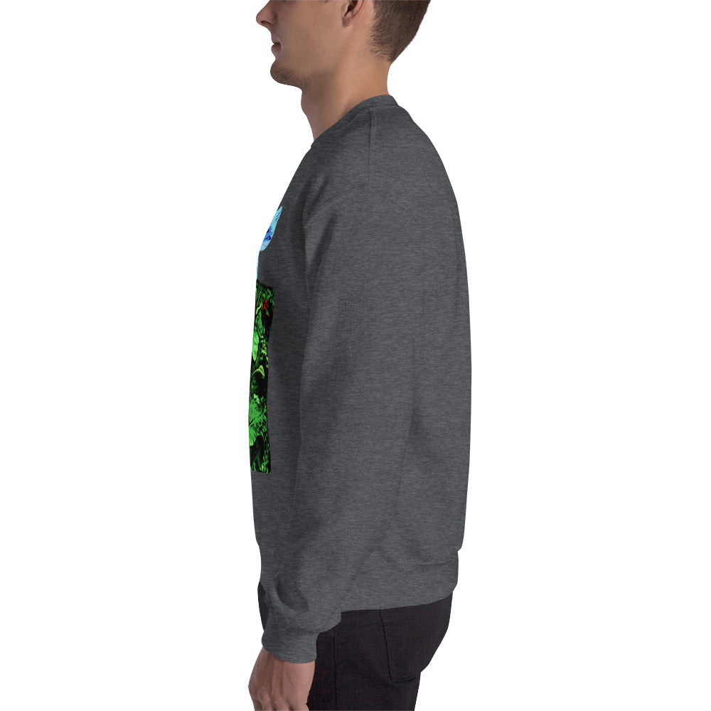 Blue Poppy Flower Unisex Sweatshirt