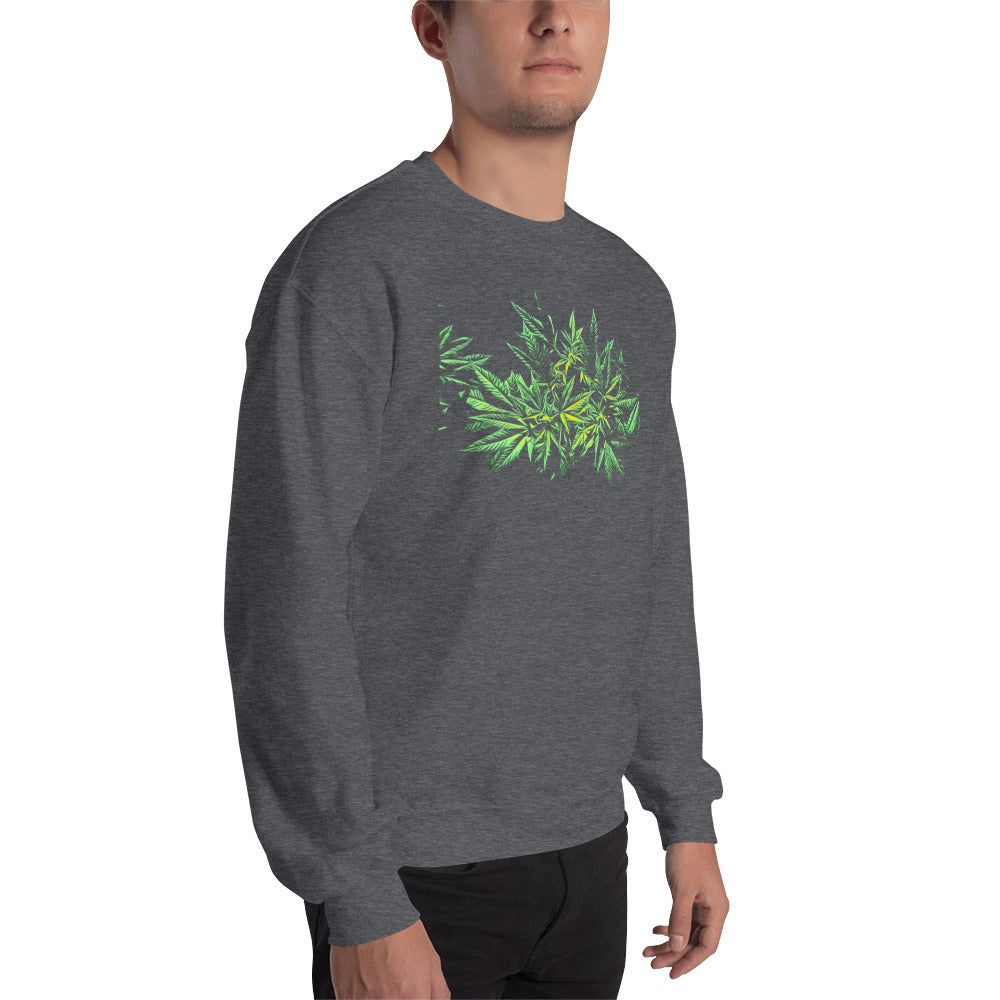 Flowering Hybrid Cannabis Plant Unisex Sweatshirt