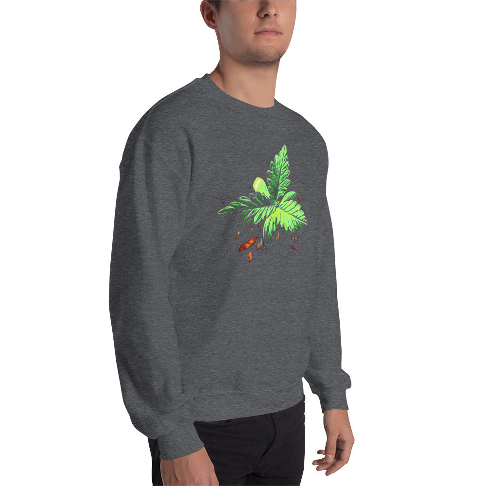3 Leaf Trifoliate Cannabis Plant Unisex Sweatshirt