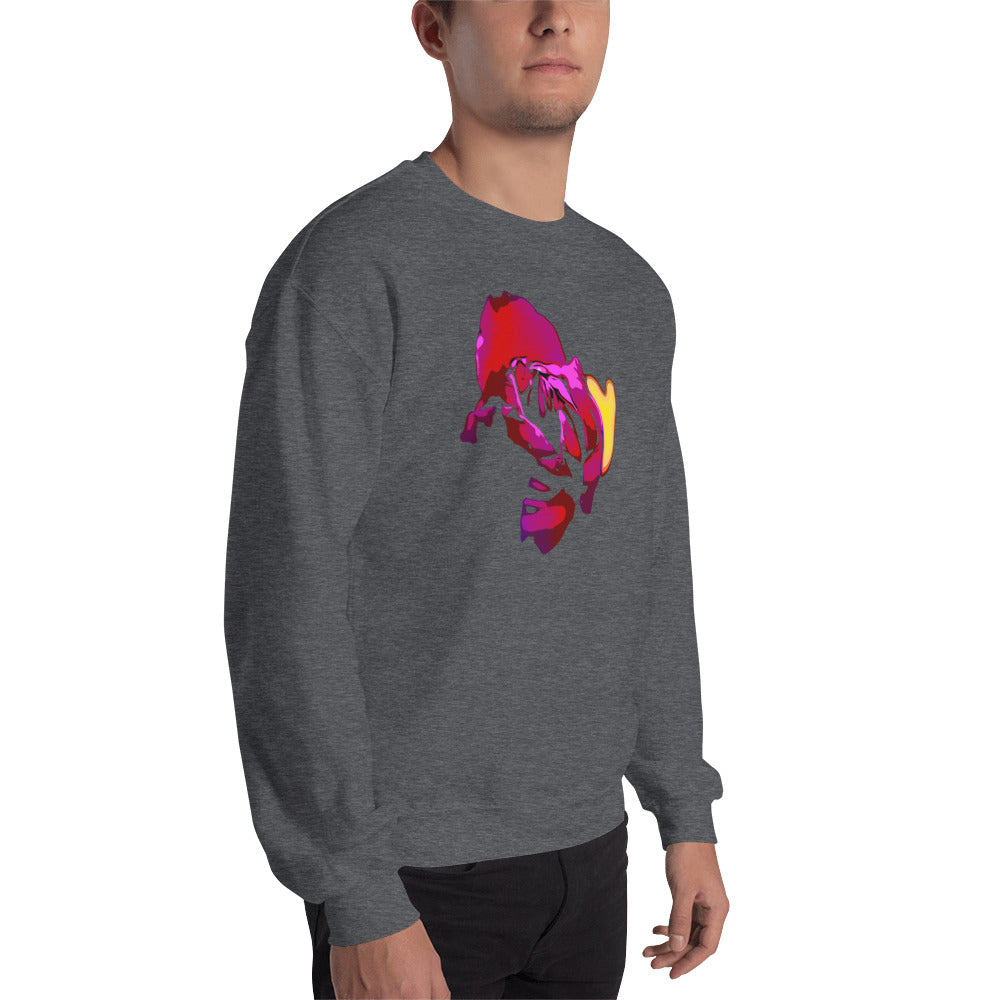 Purple Tulip Flower Unisex Sweatshirt