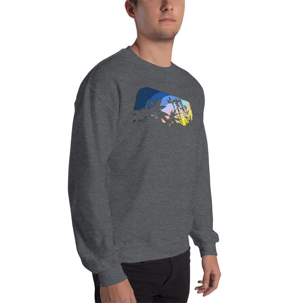 Cannabis and Starflower Moon Unisex Sweatshirt