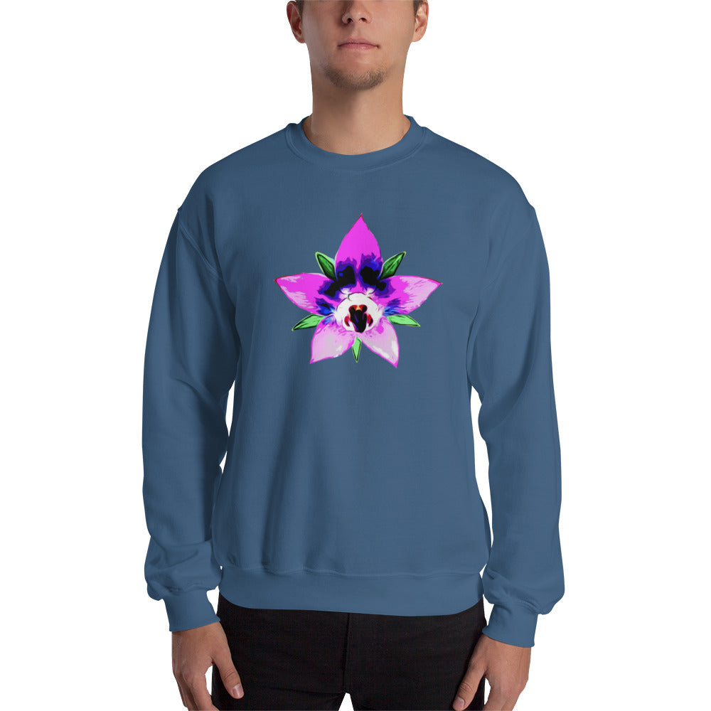 Pink Starflower Unisex Sweatshirt