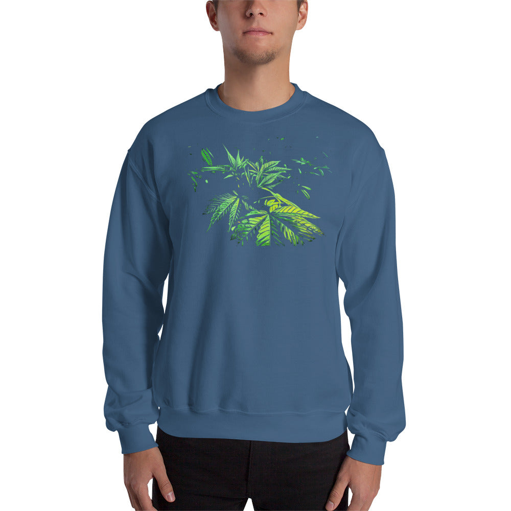 Praying Cannabis Plant Unisex Sweatshirt