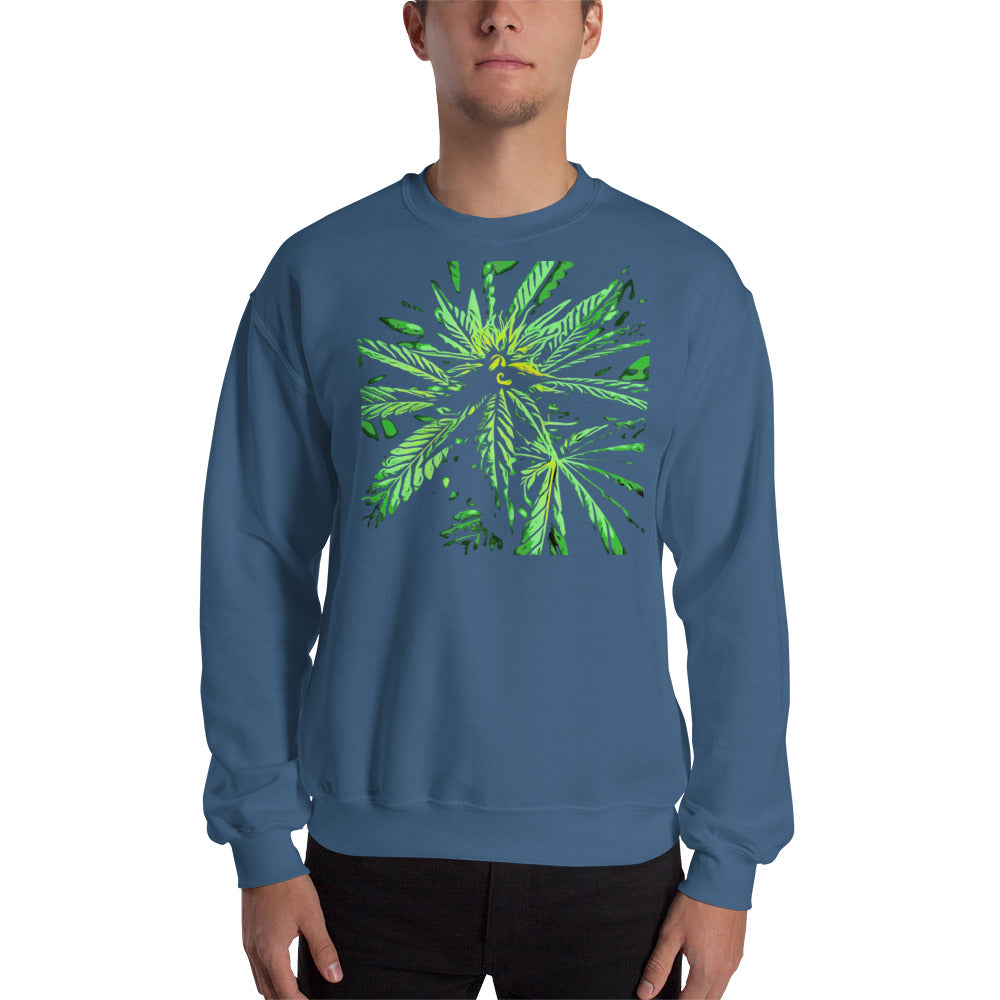 Seeded Flowering Cannabis Plant Unisex Sweatshirt