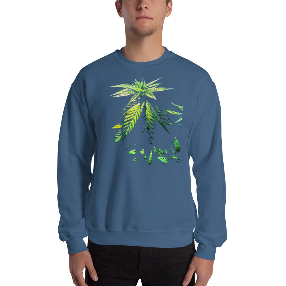 Praying Vegetative Cannabis Plant Unisex Sweatshirt