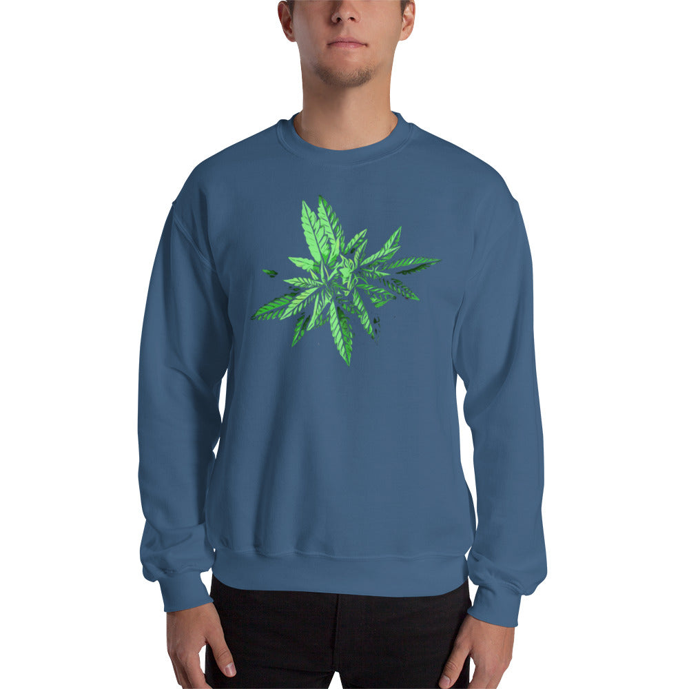 Target Leaf Cannabis Plant Unisex Sweatshirt
