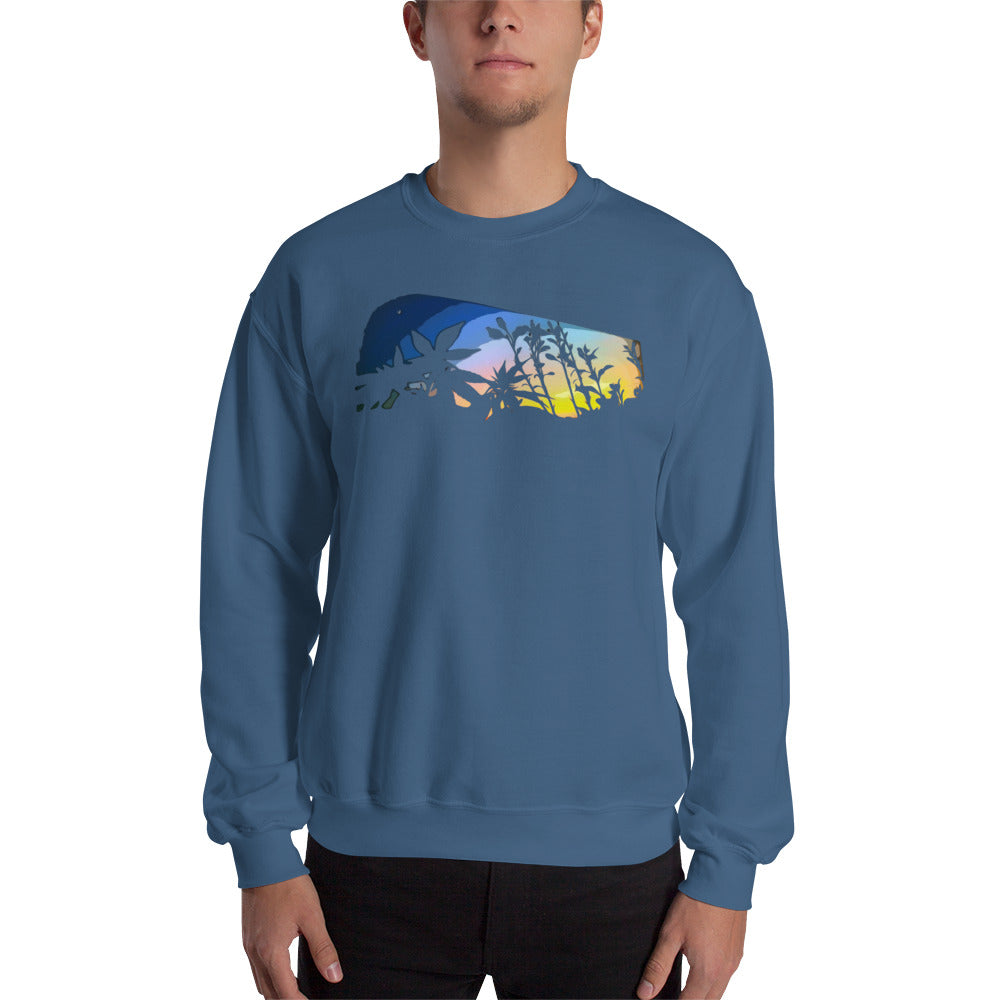 Cannabis and Starflower Moon Unisex Sweatshirt