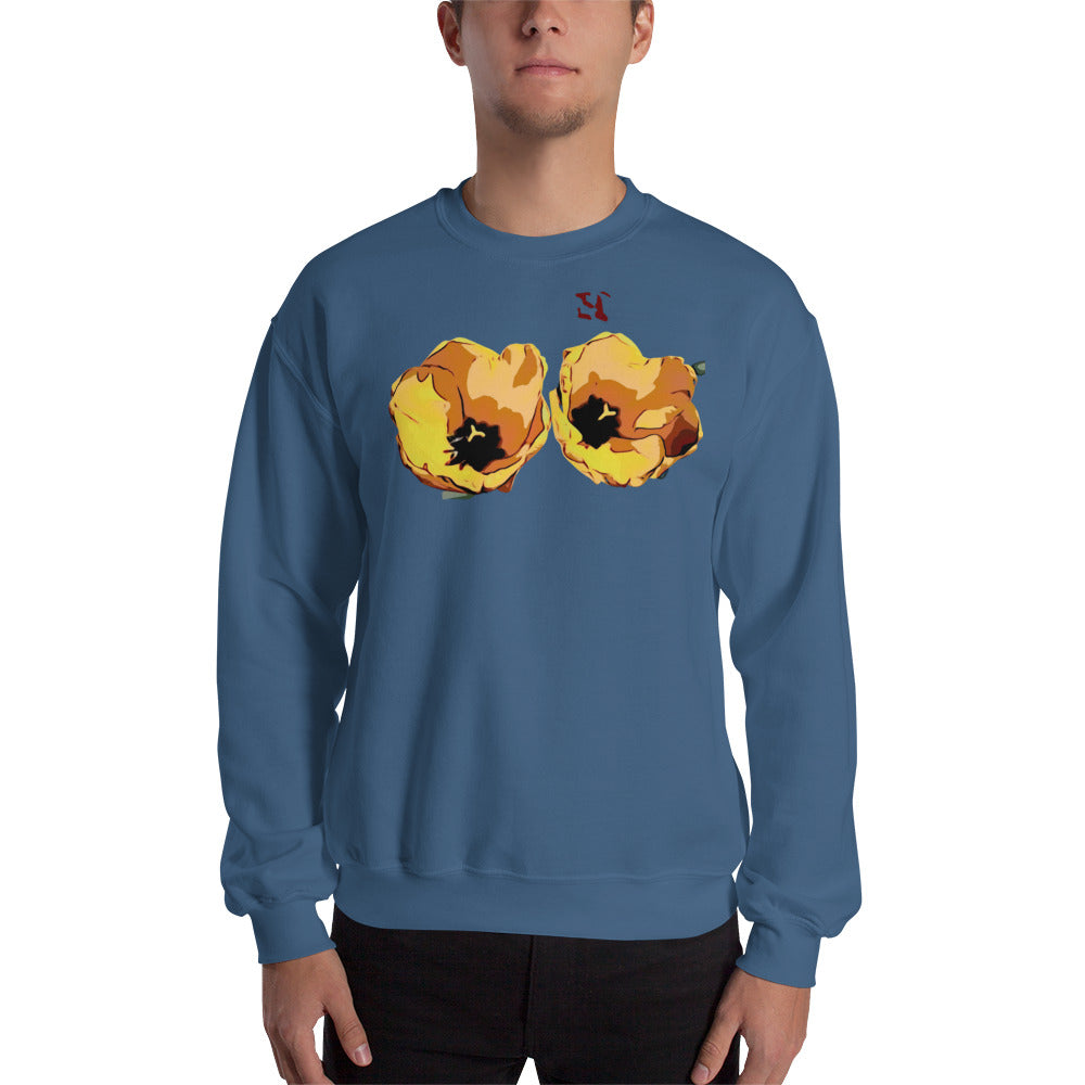 Yellow Tulip Flowers Unisex Sweatshirt