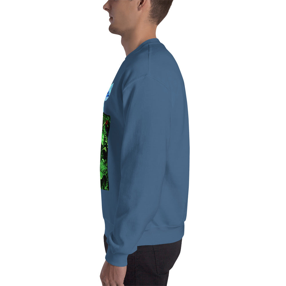 Blue Poppy Flower Unisex Sweatshirt